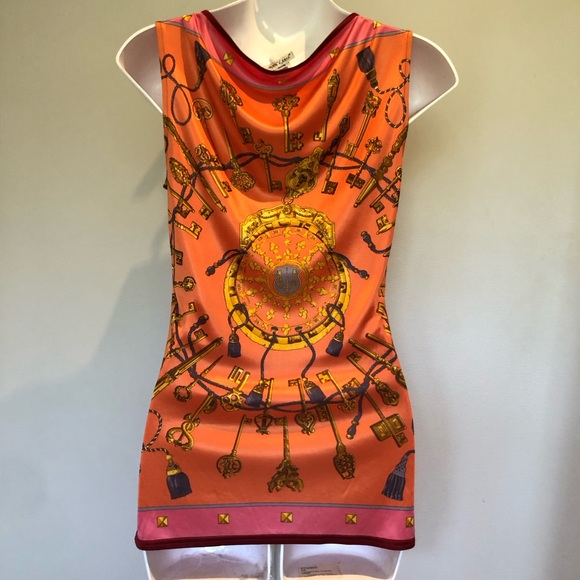 Hermes Auth. Viscose printed top - Picture 2 of 11